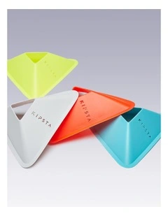 Essential Pack Of 40 Flat Markers - 4 Colours (Yellow, Orange, Grey, Blue)
