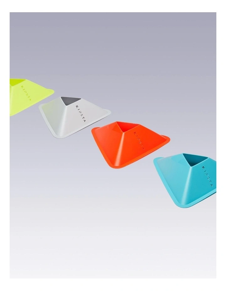 Essential Pack Of 40 Flat Markers - 4 Colours (Yellow, Orange, Grey, Blue) image 2