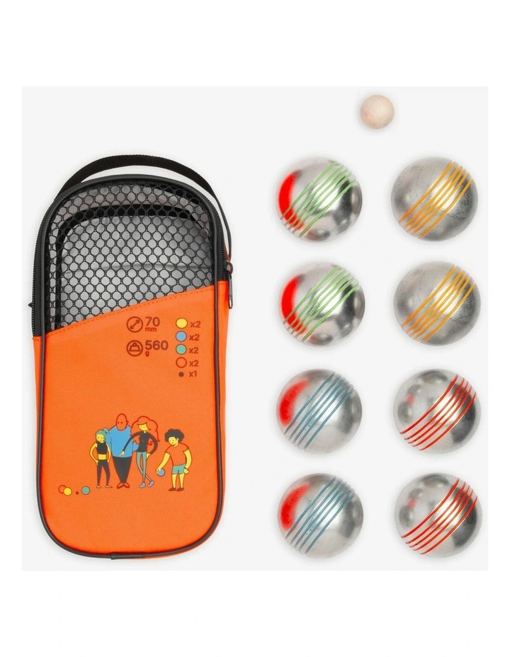 Decathlon | Set of 8 Colour Recreational Petanque Boules image 1