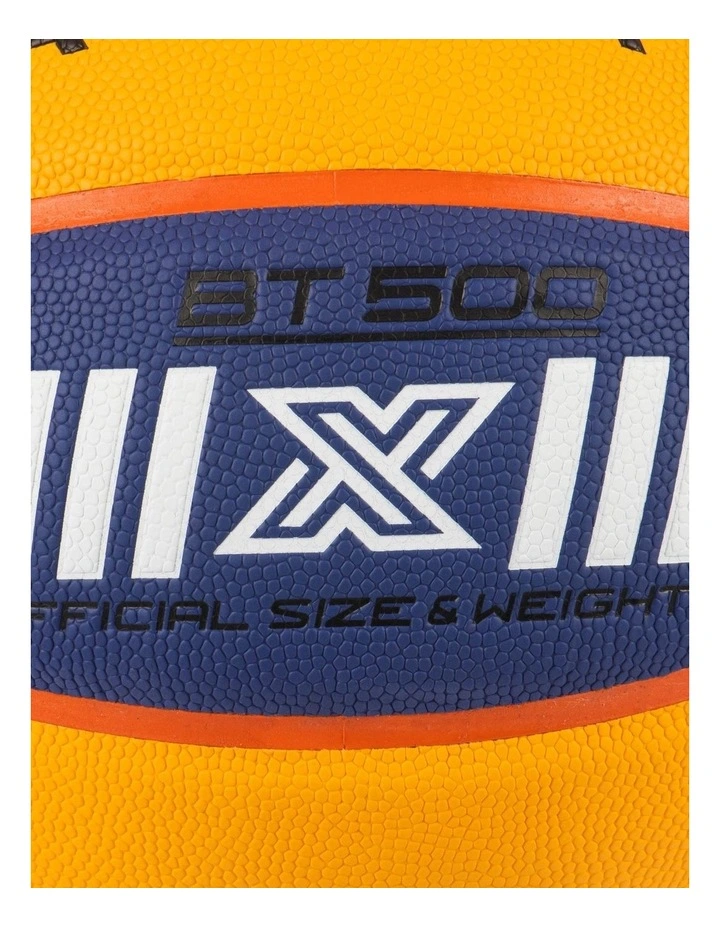 Decathlon | 3X3 Basketball Size 6 Control Game BT500 - Yellow/Blue image 2