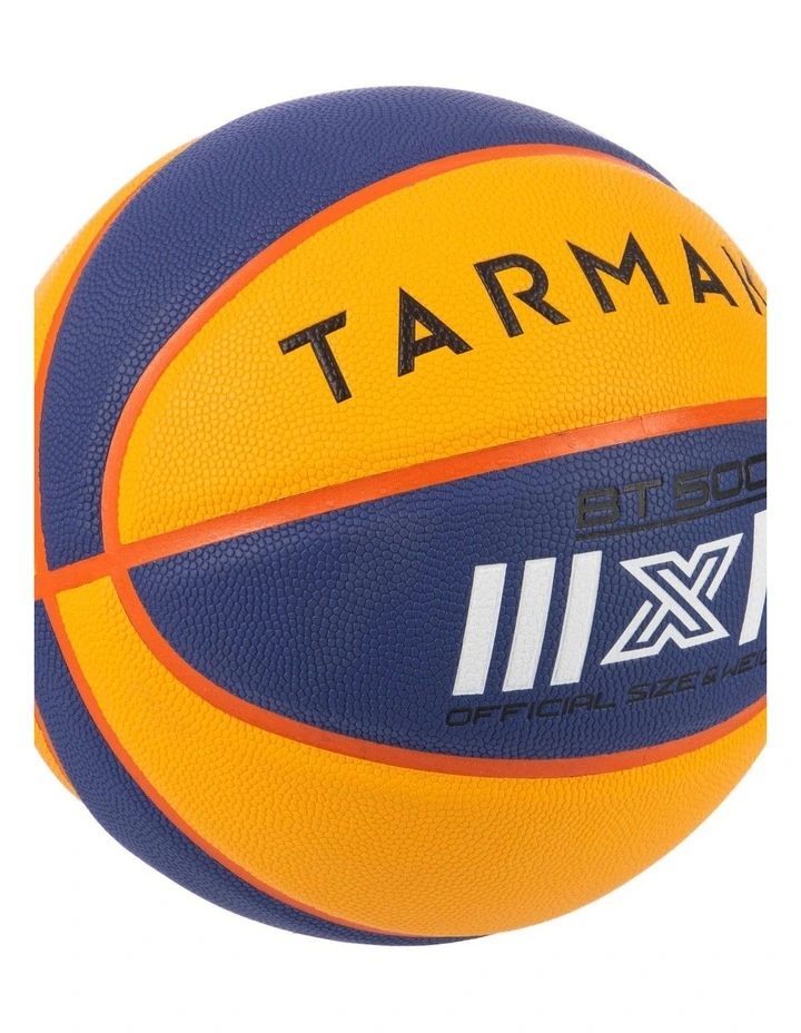 Decathlon | 3X3 Basketball Size 6 Control Game BT500 - Yellow/Blue image 4