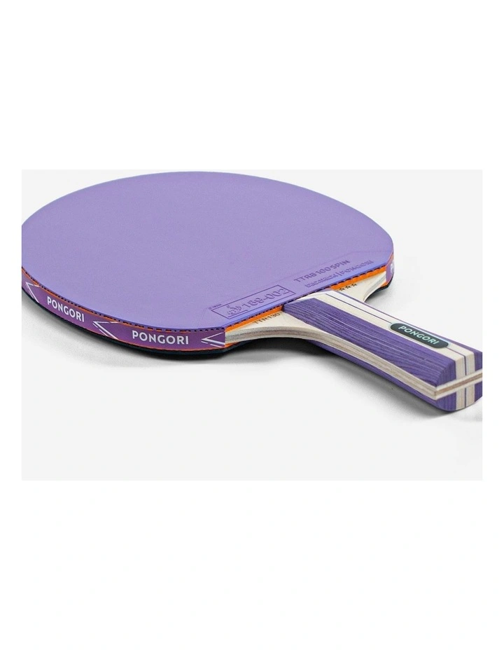 Decathlon | Set of 2 Bats TTR 130 Spin 4* ITTF School/Club Balls - Purple/Blue image 7