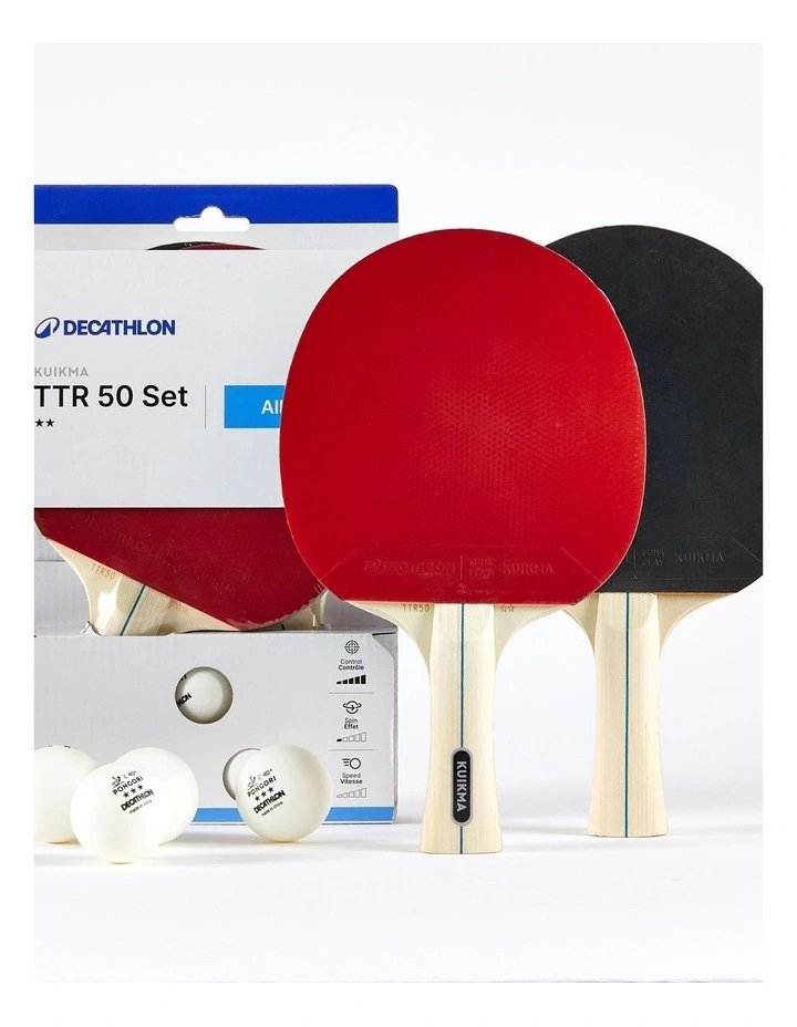 Decathlon | Set of 2 Bats TTR 50 Versatile 2* Leisure Balls image 1