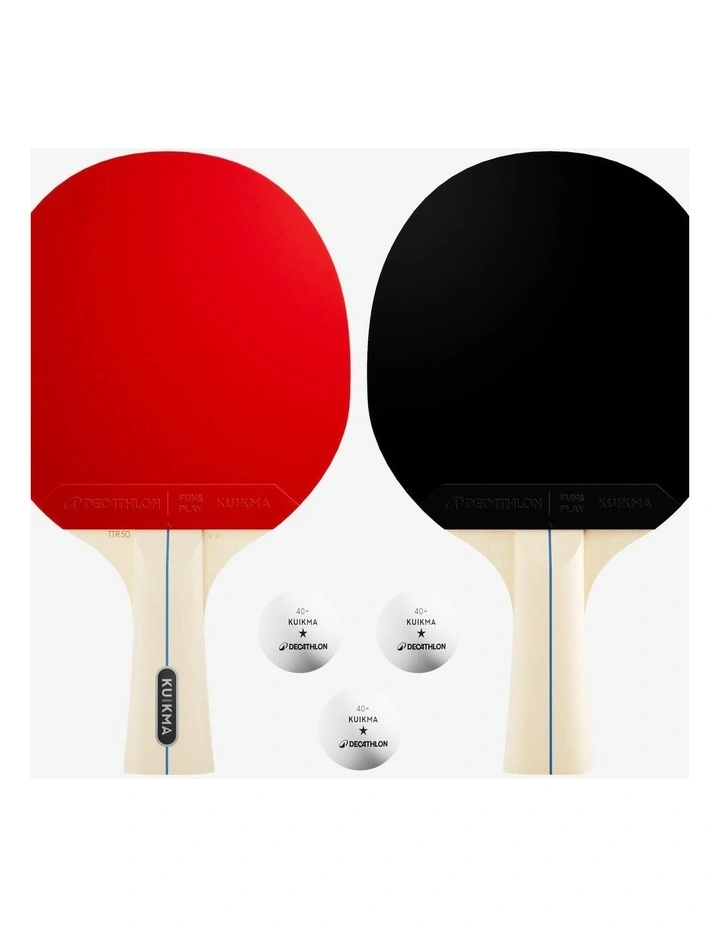Decathlon | Set of 2 Bats TTR 50 Versatile 2* Leisure Balls image 2