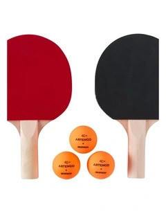Decathlon | PPR 100 Small Set of 2 Free Table Tennis Bats and 3 Balls