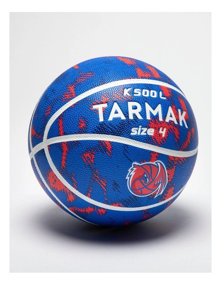 Decathlon | Size 4 Basketball Wizzy K500L - Blue/Red image 2