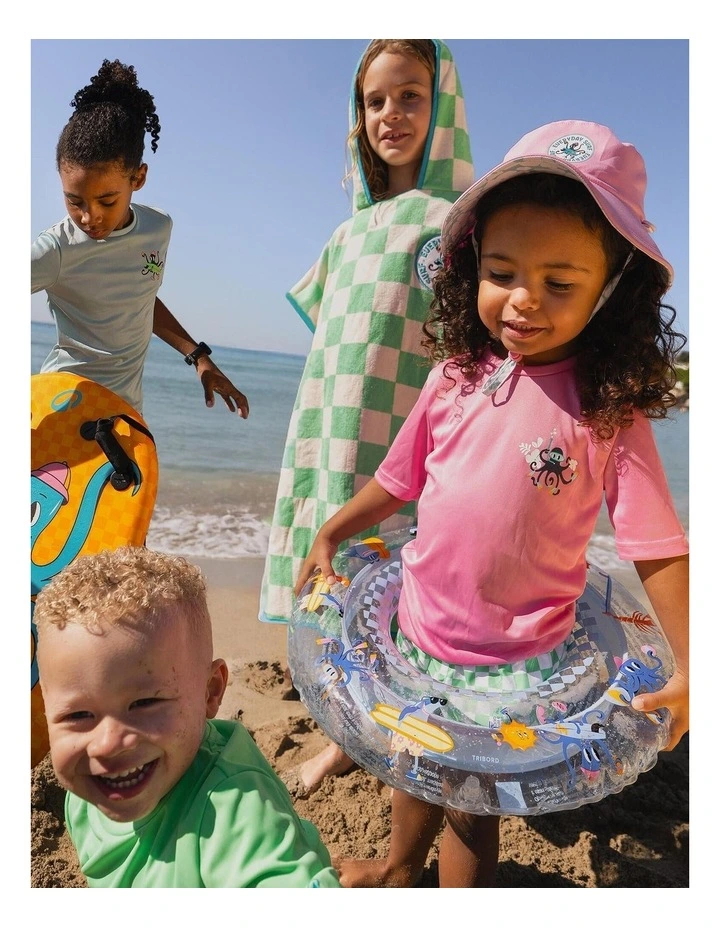 Decathlon | Kids bodyboard 4-8 years Bodyatu Pulpy yellow handles image 2