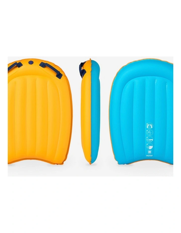 Decathlon | Inflatable bodyboard, orange and blue image 1