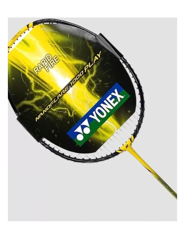 Decathlon | Yonex Nanoflare 1000 Play Strung Badminton Racket - Lightning Yellow image 5
