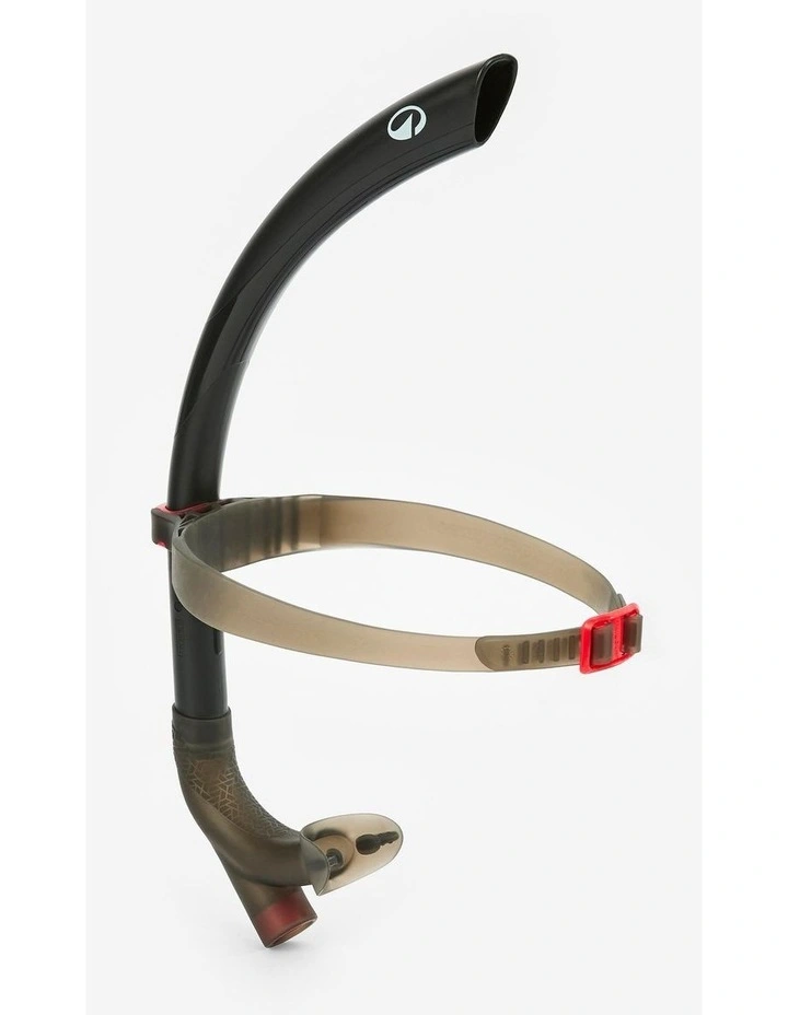 Decathlon | Swimming Centre-Mounted Snorkel M/L Black Red image 1