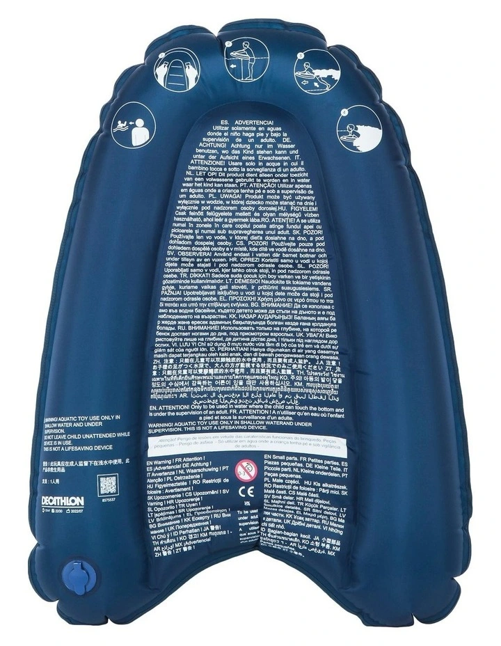 Kids inflatable Bodyboard DISCOVERY 4 years old-8 years old (15-25 Kg) blue image 4