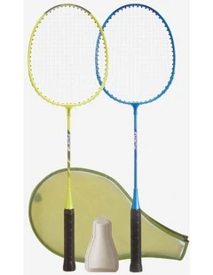 Decathlon | Fun Set BR130 AD Lime Blue Adult Badminton racket set