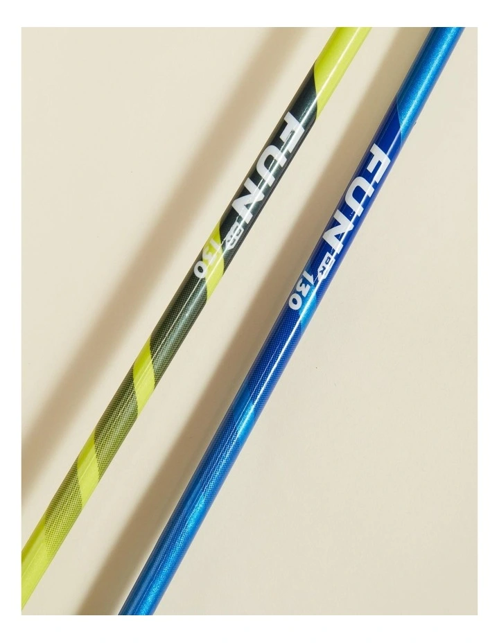 Decathlon | Fun Set BR130 AD Lime Blue Adult Badminton racket set image 5