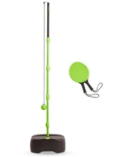 Decathlon | Speedball Set Turnball (1 post, 2 rackets, and 1 ball) - Black/Yellow