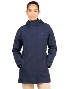 Decathlon | Waterproof long sailing jacket 500 W navy blue