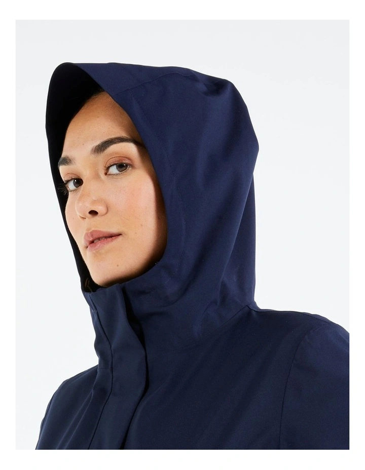 Decathlon | Waterproof long sailing jacket 500 W navy blue image 4