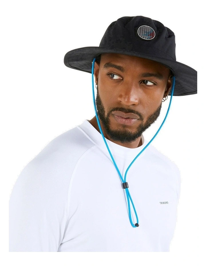 Decathlon | Adults Sailing Boat Hat 500 - Black image 2