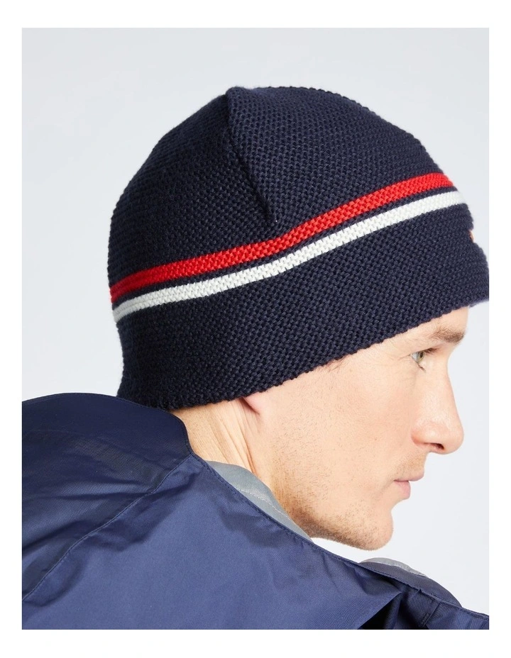 Decathlon | Adult sailing warm windproof beanie SAILING 100 - Blue white red image 6
