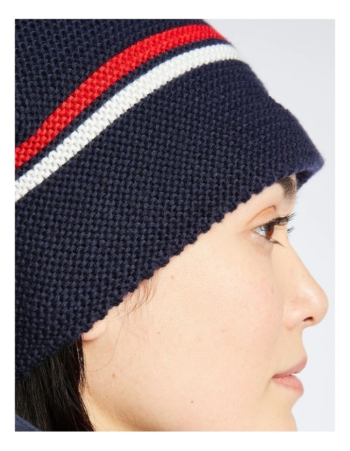 Decathlon | Adult sailing warm windproof beanie SAILING 100 - Blue white red image 7