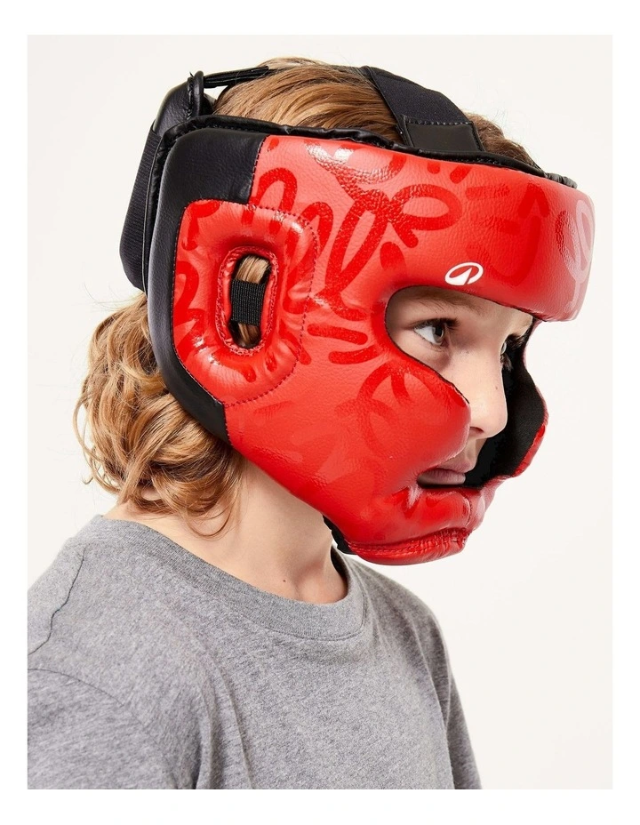 Decathlon | Kids' Boxing Full Face Headguard - Red image 2