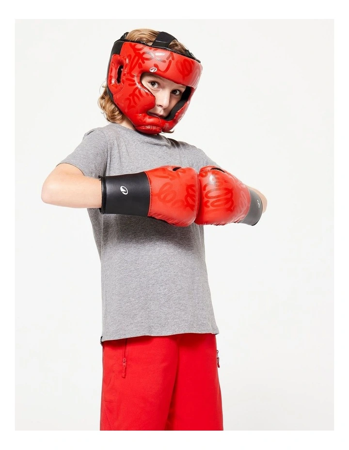 Decathlon | Kids' Boxing Full Face Headguard - Red image 5