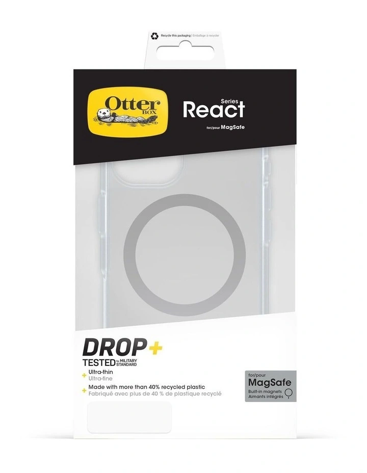 OtterBox React MagSafe Case iPhone 16 - Clear image 4