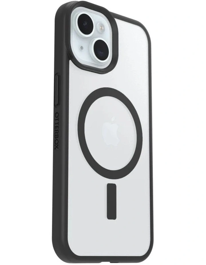 OtterBox React MagSafe Case For iPhone 16e/15/14/13 - Clear/Black image 2