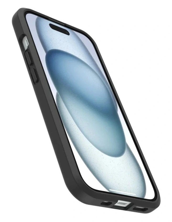 OtterBox React MagSafe Case For iPhone 16e/15/14/13 - Clear/Black image 3