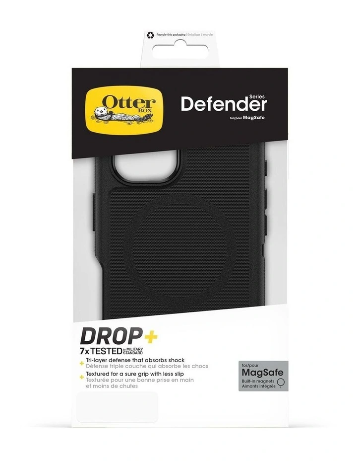 OtterBox Defender MagSafe Case iPhone 16 - Black image 5