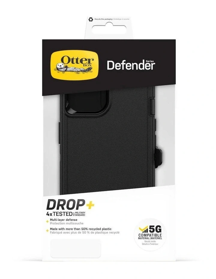 OtterBox Defender MagSafe Case For iPhone 16e/15/14/13 6.1 - Black image 4