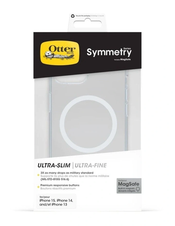 OtterBox Symmetry Magsafe Case For iPhone 16e/15/14/13 - Clear image 5