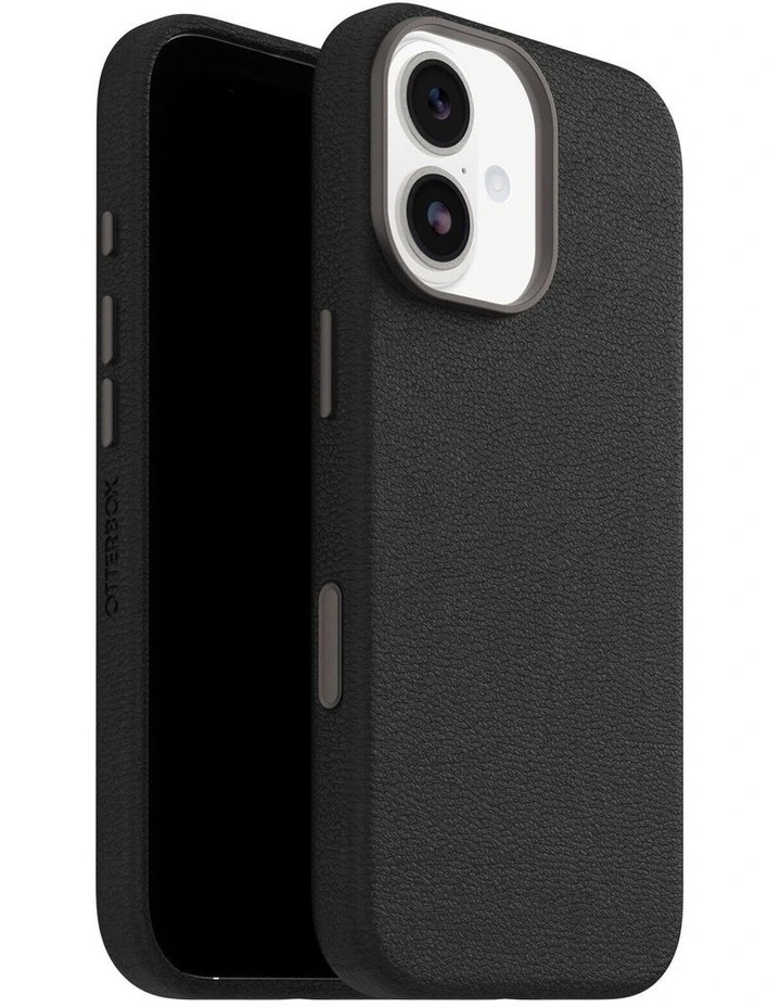 OtterBox Symmetry Cactus Leather Case For iPhone 17 - Noir Ash Black image 1