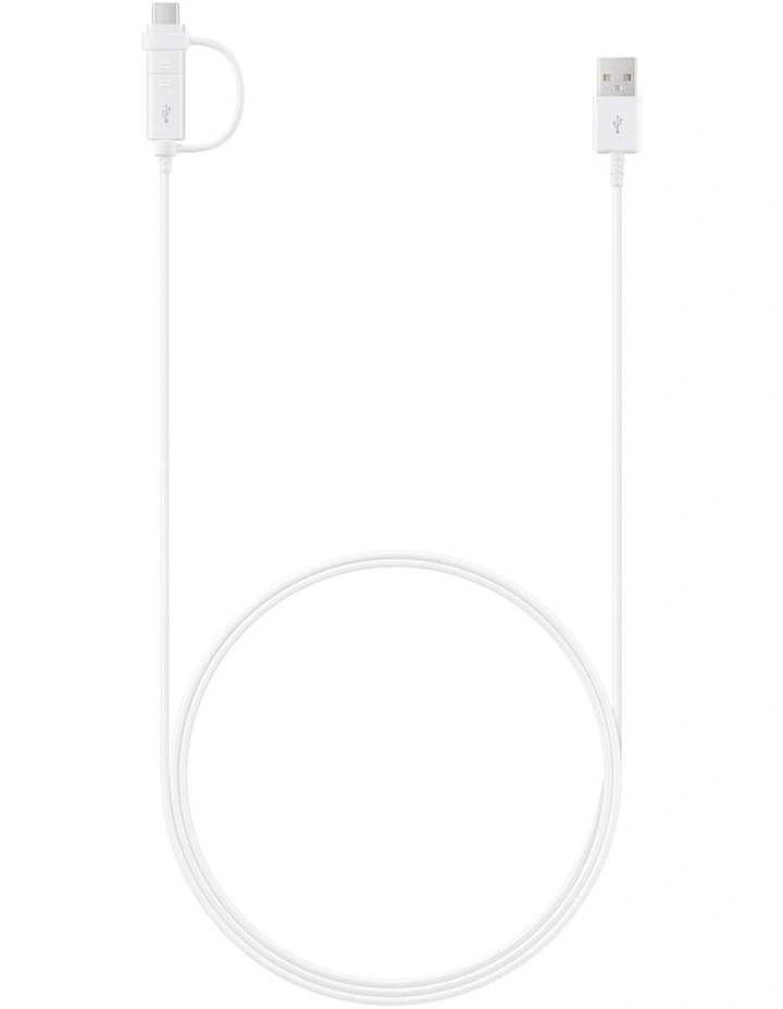 Samsung Data Cable Combo (USB-Type C and Micro USB) (White) image 4