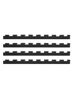 CORTEX Interlocking Gym Floor Mat Edges 4 Pack (Suits CORTEX 10mm Interlocking Mats)