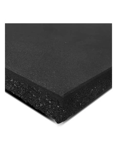 CORTEX 50mm Commercial Dual Density Rubber Gym Floor Tile Mat (1m x 1m) Pack of 2 - Set of 6