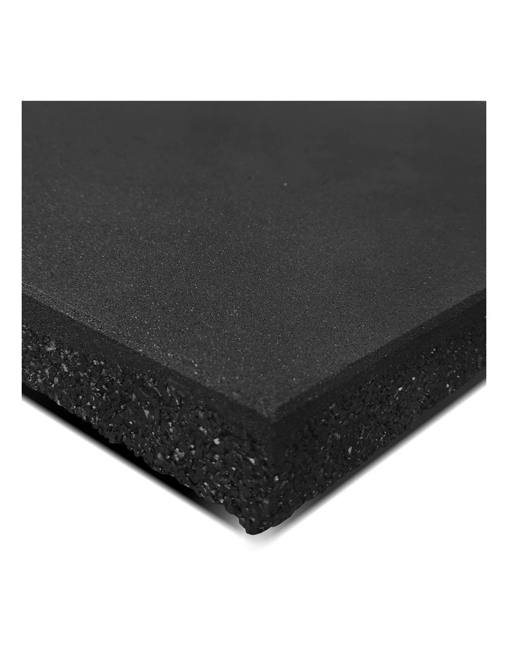 CORTEX 50mm Commercial Dual Density Rubber Gym Floor Tile Mat (1m x 1m) Pack of 2 - Set of 6 image 1