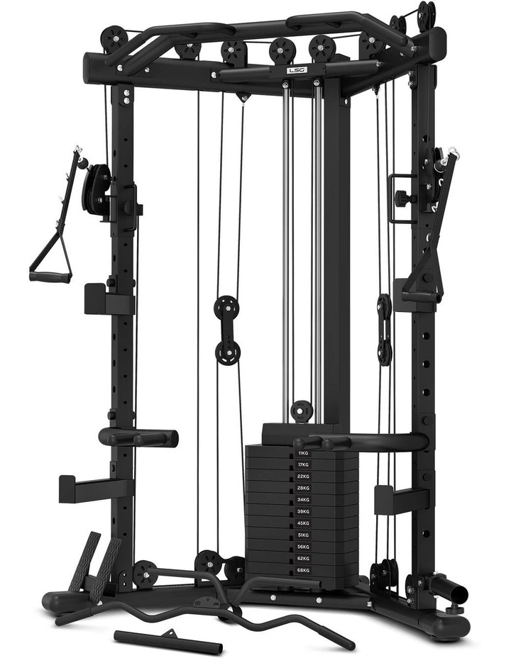 LSG GRK-110 Space Saving Multi Function Rack with 73kg Cable Crossover image 3
