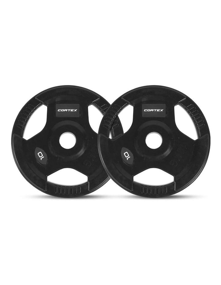 CORTEX LP-10 45 Degree Leg Press/Hack Squat with 100kg Olympic Tri-Grip Weight Plate Set image 3