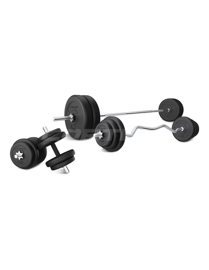 CORTEX 90kg EnduraCast Barbell Weight Set image 1