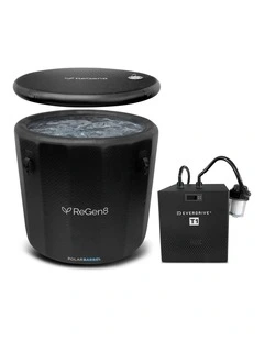 ReGen8 PolarBarrel Cold Plunge Ice Bath with T1 Chiller Unit