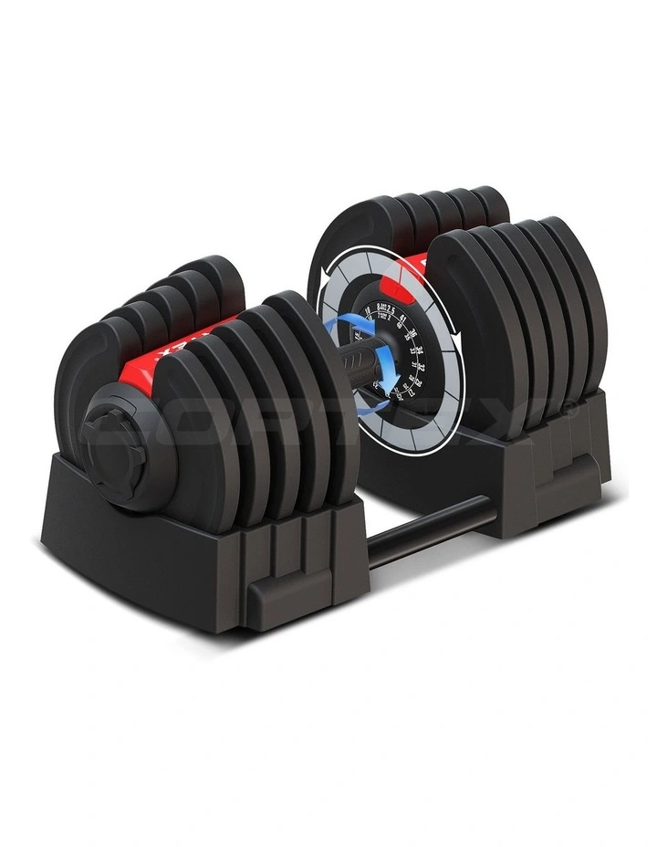 CORTEX Revolock V2 40kg Adjustable Steel Dumbbell Barbell All-in-One (Single) image 1