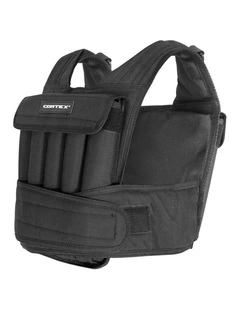 CORTEX 20kg Adjustable Weight Vest with 1kg Increments in Black