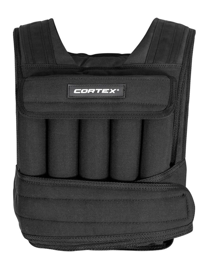 CORTEX 20kg Adjustable Weight Vest with 1kg Increments in Black image 2