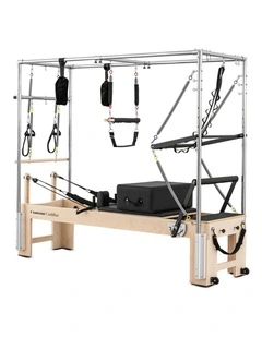 Lifespan Fitness Contour Cadillac Pilates Reformer with Full Trapeze Table (Black)