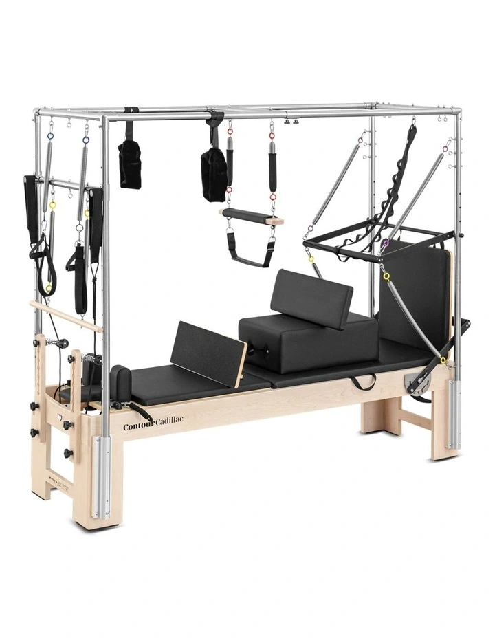 Lifespan Fitness Contour Cadillac Pilates Reformer with Full Trapeze Table (Black) image 2