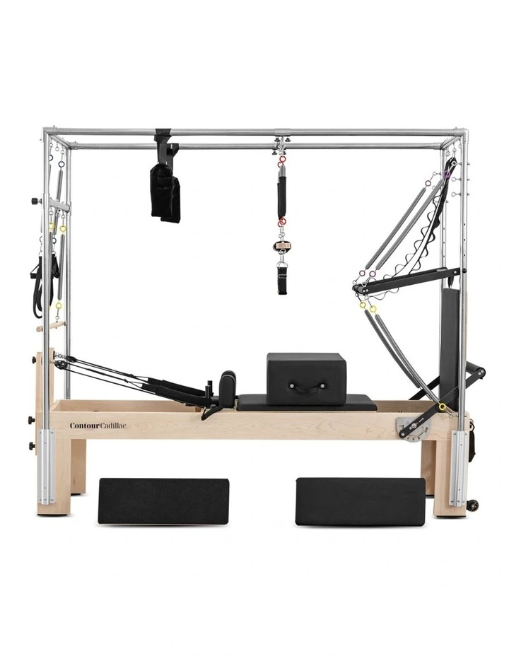 Lifespan Fitness Contour Cadillac Pilates Reformer with Full Trapeze Table (Black) image 3