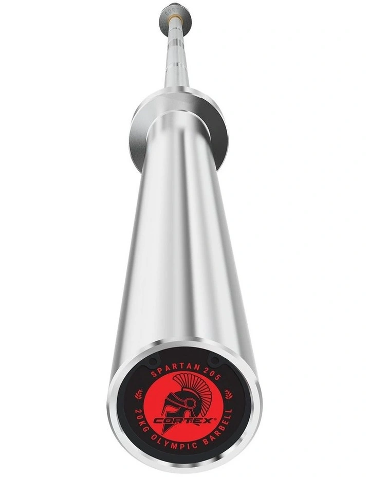 CORTEX SPARTAN205 7ft 20kg Olympic Barbell (Hard Chrome) with Lockjaw Collars image 2