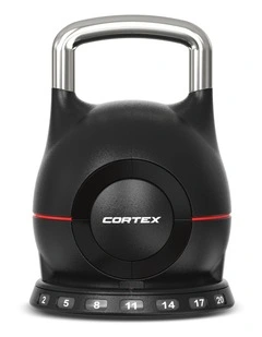 CORTEX 7-in-1 RevoLock Quick Adjust 20kg Kettlebell