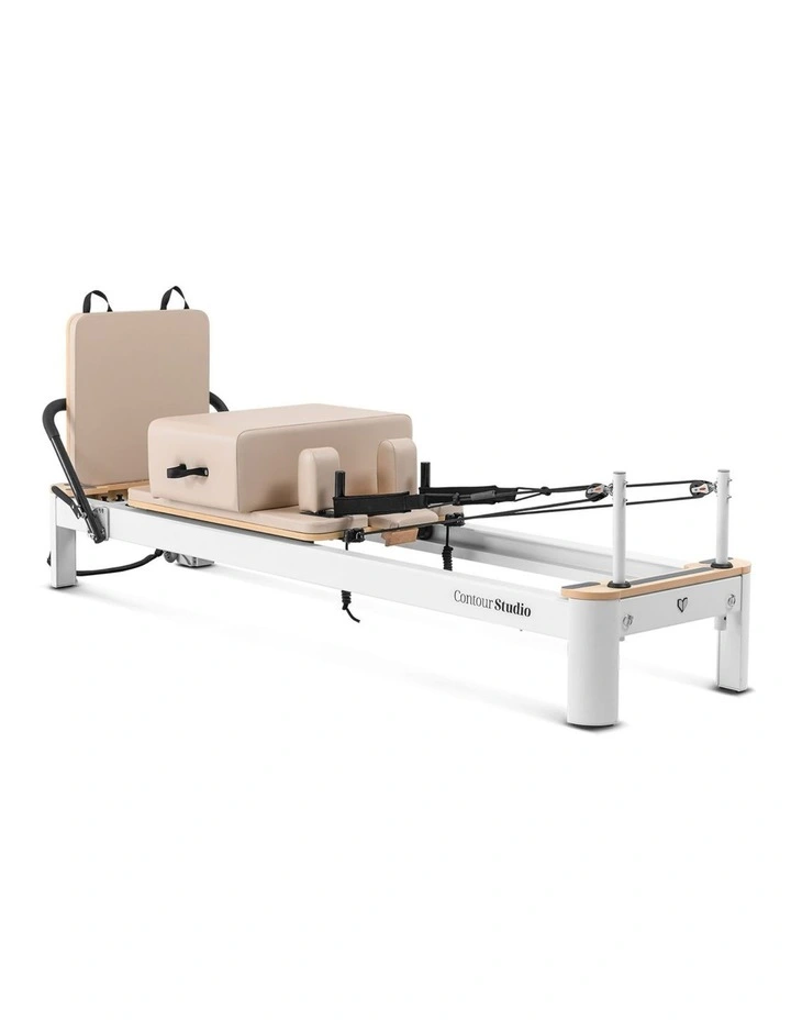 Lifespan Fitness Contour Studio Commercial Pilates Reformer Bed Set (Beige) image 1