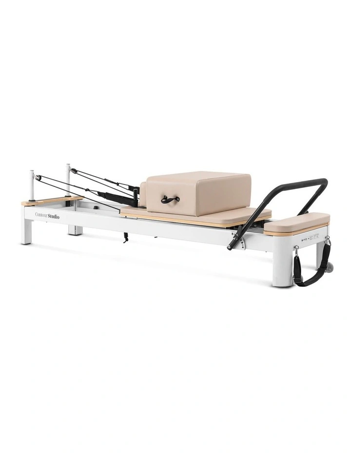Lifespan Fitness Contour Studio Commercial Pilates Reformer Bed Set (Beige) image 2